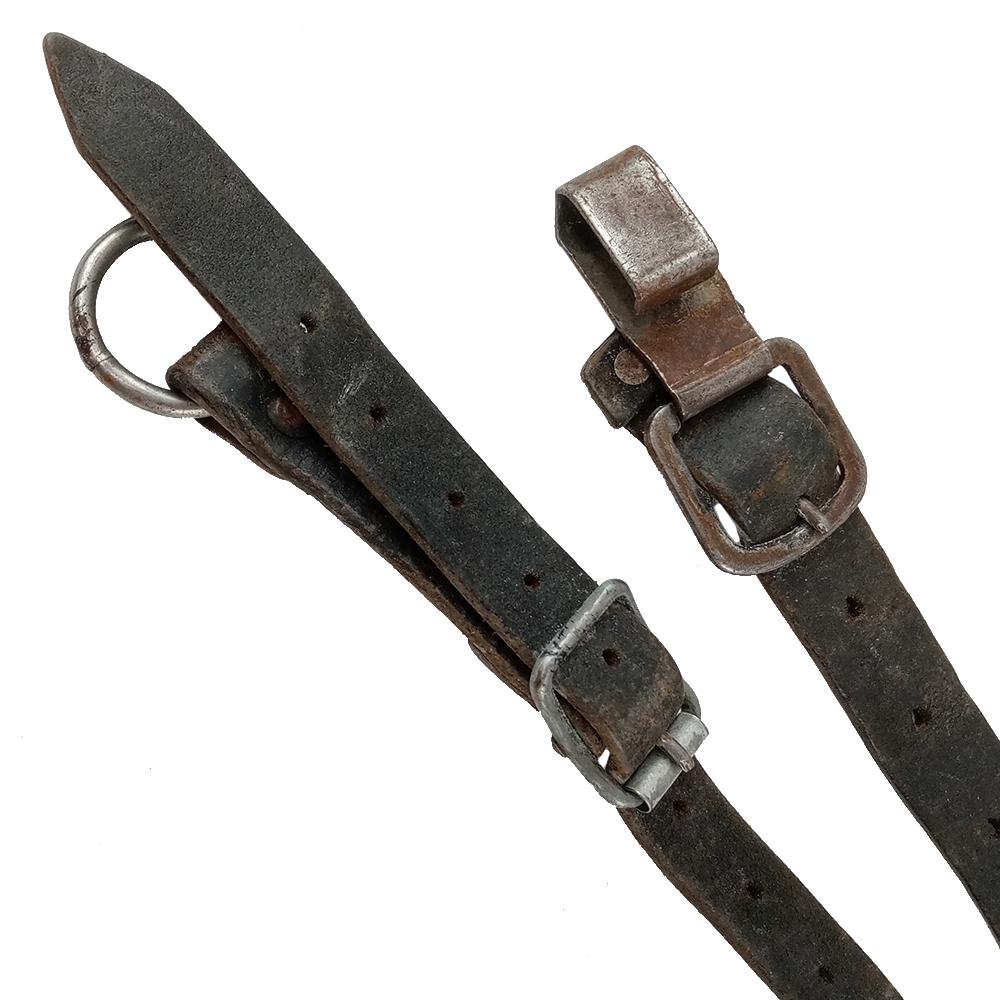 Austrian Army Leather Y-Strap Suspenders - Image 3