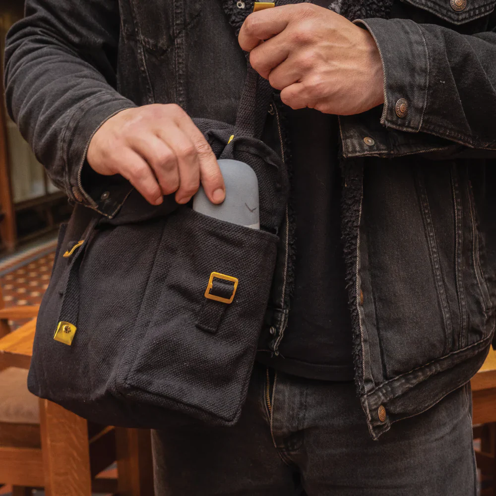 Canvas Haversack - Black - Image 6