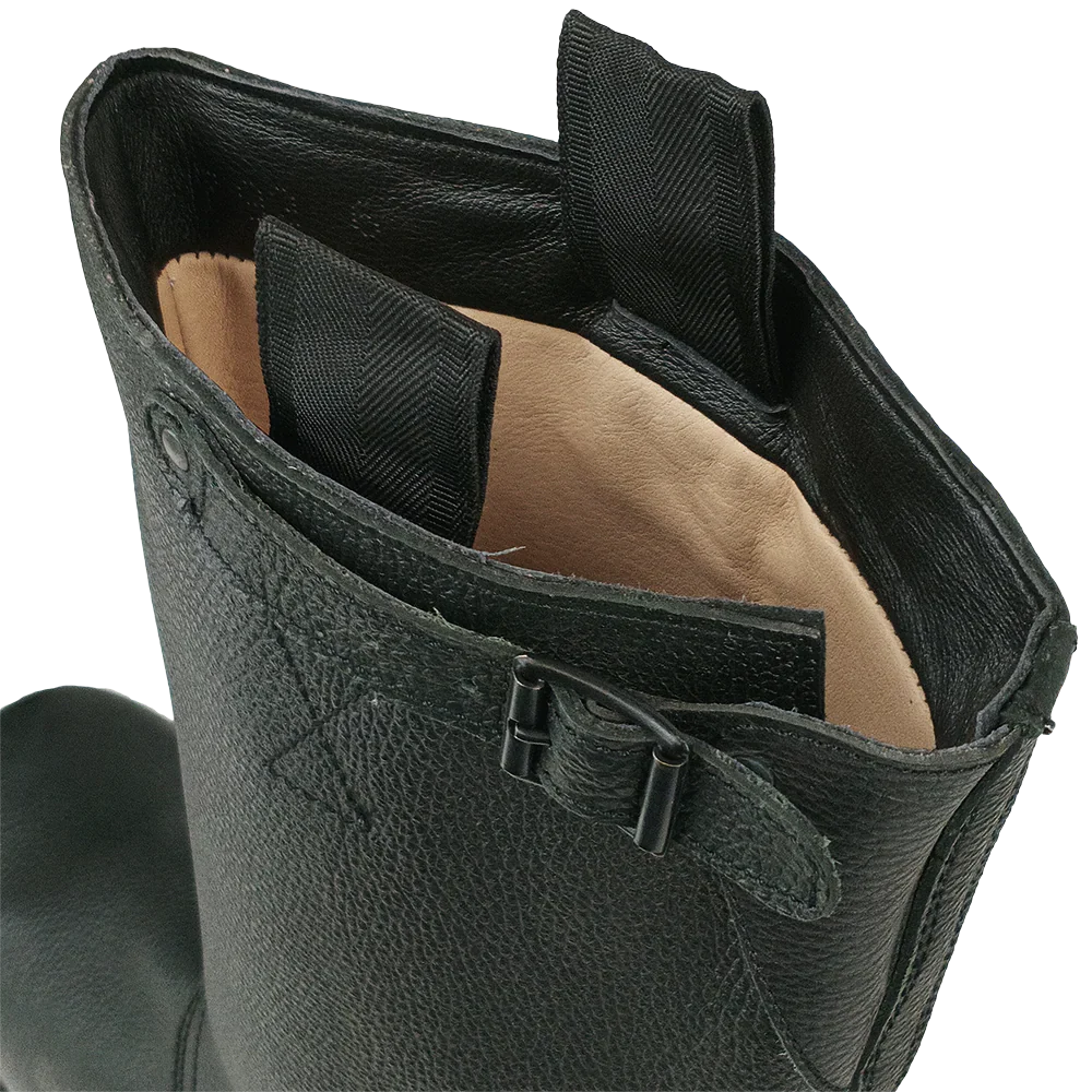 German Navy Leather Lined Jackboots - Resoled - Image 5