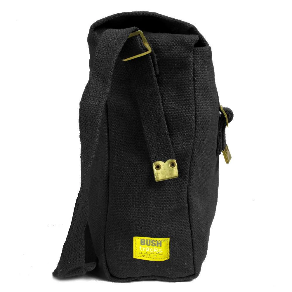 Large Canvas Haversack - Black - Image 3