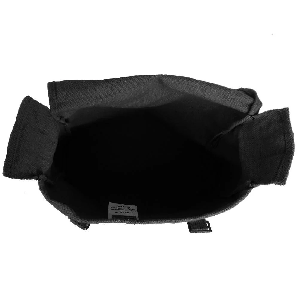 Large Canvas Haversack - Black - Image 4